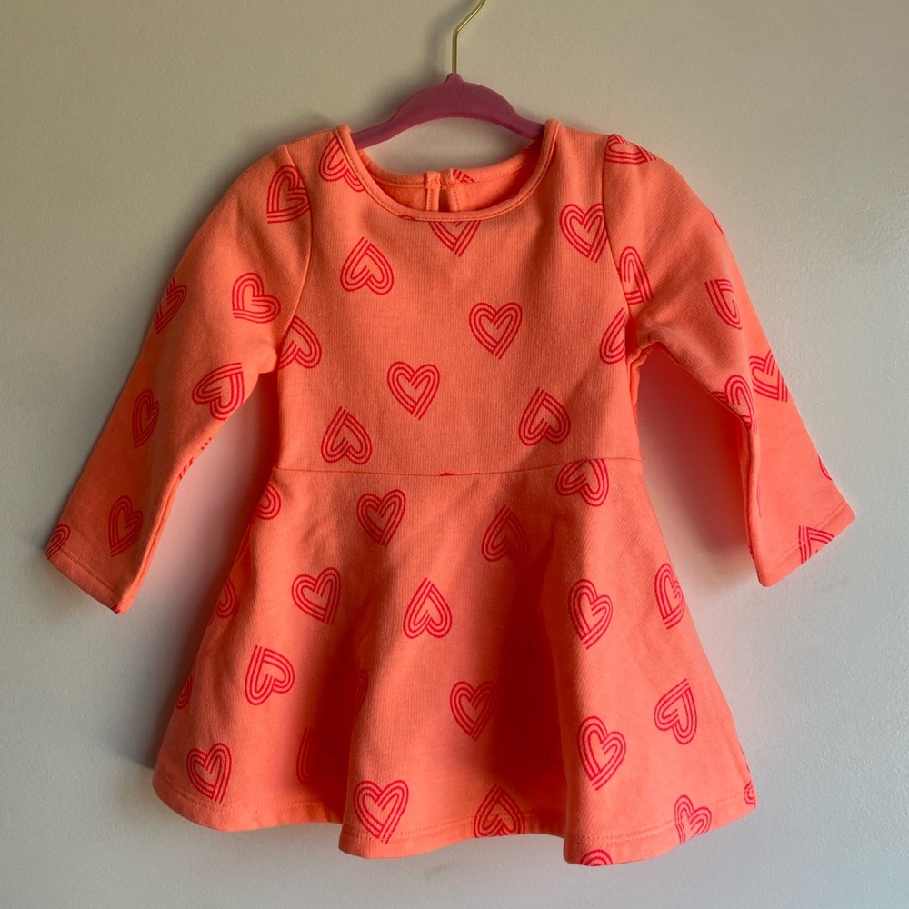 🛎️ Clearance Cat&Jack Neon Pink Dress 12 Months